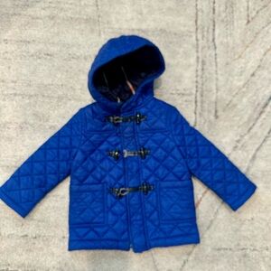 Authentic Burberry Kids Boys Quilted Hooded Coat Jacket 18 Months